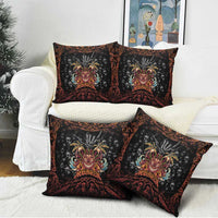 Aloha Halloween Pillow Cover Horror Tiki Heavy Metal Style - Wonder Print Shop