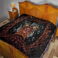 Aloha Halloween Quilt Horror Tiki Heavy Metal Style - Wonder Print Shop