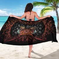 Aloha Halloween Sarong Horror Tiki Heavy Metal Style - Wonder Print Shop
