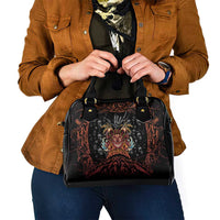 Aloha Halloween Shoulder Handbag Horror Tiki Heavy Metal Style - Wonder Print Shop