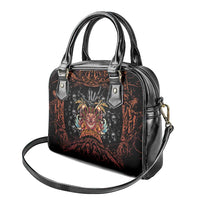 Aloha Halloween Shoulder Handbag Horror Tiki Heavy Metal Style - Wonder Print Shop