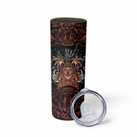 Aloha Halloween Skinny Tumbler Horror Tiki Heavy Metal Style - Wonder Print Shop