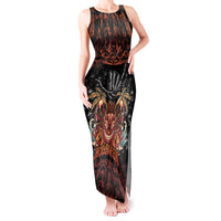 Aloha Halloween Tank Maxi Dress Horror Tiki Heavy Metal Style - Wonder Print Shop