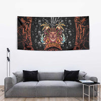 Aloha Halloween Tapestry Horror Tiki Heavy Metal Style - Wonder Print Shop