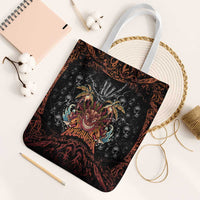 Aloha Halloween Tote Bag Horror Tiki Heavy Metal Style - Wonder Print Shop