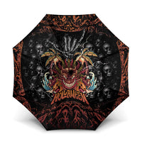 Aloha Halloween Umbrella Horror Tiki Heavy Metal Style - Wonder Print Shop