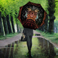 Aloha Halloween Umbrella Horror Tiki Heavy Metal Style - Wonder Print Shop