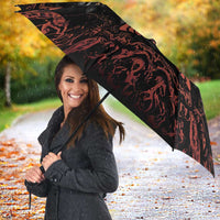 Aloha Halloween Umbrella Horror Tiki Heavy Metal Style - Wonder Print Shop