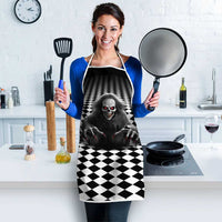 3D Illusion Horror Halloween Apron Creepy Evil Skull - Wonder Print Shop