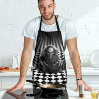 3D Illusion Horror Halloween Apron Creepy Evil Skull - Wonder Print Shop