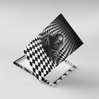 3D Illusion Horror Halloween Canvas Wall Art Creepy Evil Skull - Wonder Print Shop