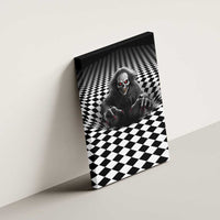 3D Illusion Horror Halloween Canvas Wall Art Creepy Evil Skull - Wonder Print Shop