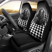 3D Illusion Horror Halloween Car Seat Cover Creepy Evil Skull - Wonder Print Shop