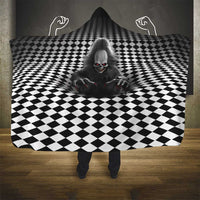 3D Illusion Horror Halloween Hooded Blanket Creepy Evil Skull - Wonder Print Shop