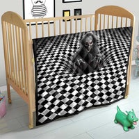 3D Illusion Horror Halloween Quilt Creepy Evil Skull - Wonder Print Shop