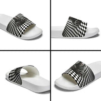 3D Illusion Horror Halloween Slide Sandals Creepy Evil Skull - Wonder Print Shop