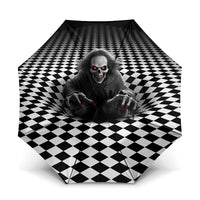 3D Illusion Horror Halloween Umbrella Creepy Evil Skull - Wonder Print Shop