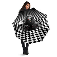 3D Illusion Horror Halloween Umbrella Creepy Evil Skull - Wonder Print Shop
