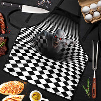 3D Illusion Horror Halloween Apron Creepy Zombie - Wonder Print Shop