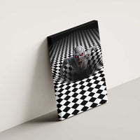 3D Illusion Horror Halloween Canvas Wall Art Creepy Zombie - Wonder Print Shop