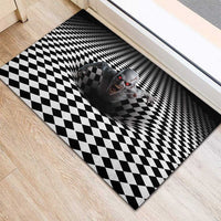 3D Illusion Horror Halloween Rubber Doormat Creepy Zombie - Wonder Print Shop