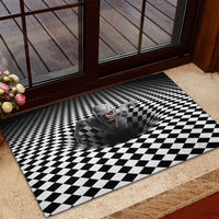 3D Illusion Horror Halloween Rubber Doormat Creepy Zombie - Wonder Print Shop