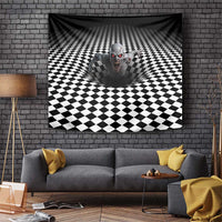 3D Illusion Horror Halloween Tapestry Creepy Zombie - Wonder Print Shop