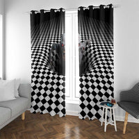 3D Illusion Horror Halloween Window Curtain Creepy Zombie - Wonder Print Shop
