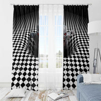 3D Illusion Horror Halloween Window Curtain Creepy Zombie - Wonder Print Shop