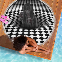 3D Illusion Horror Halloween Beach Blanket Scary Ghost - Wonder Print Shop
