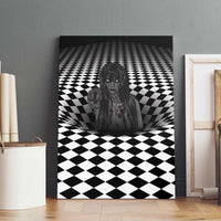 3D Illusion Horror Halloween Canvas Wall Art Scary Ghost - Wonder Print Shop