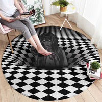 3D Illusion Horror Halloween Round Carpet Scary Ghost - Wonder Print Shop
