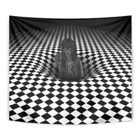 3D Illusion Horror Halloween Tapestry Scary Ghost - Wonder Print Shop