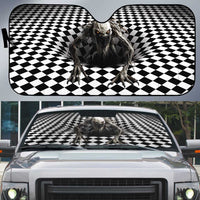 3D Illusion Halloween Auto Sun Shade Horror Monster - Wonder Print Shop