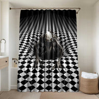 3D Illusion Halloween Bathroom Set Horror Monster - Wonder Print Shop