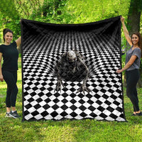3D Illusion Halloween Quilt Horror Monster - Wonder Print Shop