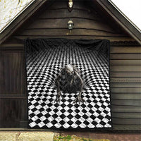 3D Illusion Halloween Quilt Horror Monster - Wonder Print Shop
