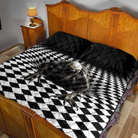 3D Illusion Halloween Quilt Bed Set Horror Monster - Wonder Print Shop