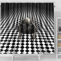 3D Illusion Halloween Shower Curtain Horror Monster - Wonder Print Shop