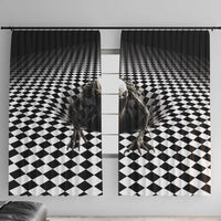 3D Illusion Halloween Window Curtain Horror Monster - Wonder Print Shop