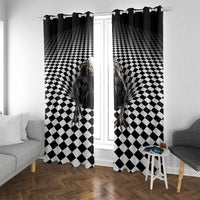 3D Illusion Halloween Window Curtain Horror Monster - Wonder Print Shop