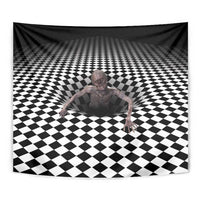 3D Illusion Horror Halloween Tapestry Horrible Scary Zombie - Wonder Print Shop