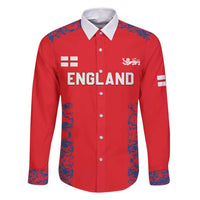 Custom England Cricket Family Matching Off Shoulder Short Dress and Hawaiian Shirt Go Three Lions Simple Style LT05 - Wonder Print Shop