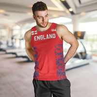 Custom England Cricket Men Tank Top Go Three Lions Simple Style LT05 - Wonder Print Shop