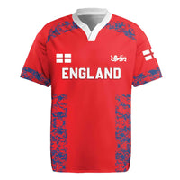 Custom England Cricket Rugby Jersey Go Three Lions Simple Style LT05 - Wonder Print Shop