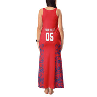 Custom England Cricket Tank Maxi Dress Go Three Lions Simple Style LT05 - Wonder Print Shop