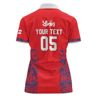 Custom England Cricket Women Polo Shirt Go Three Lions Simple Style LT05 - Wonder Print Shop