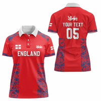 Custom England Cricket Women Polo Shirt Go Three Lions Simple Style LT05 - Wonder Print Shop
