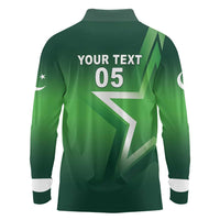 Custom Pakistan Cricket Long Sleeve Polo Shirt Go Champions Shaheens LT05 - Wonder Print Shop
