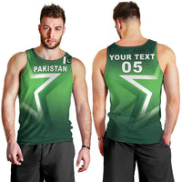 Custom Pakistan Cricket Men Tank Top Go Champions Shaheens LT05 - Wonder Print Shop